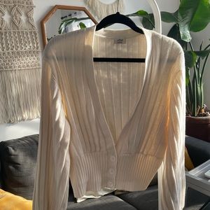 Wilfred Front Plunge Cardigan in the colour “Oak”